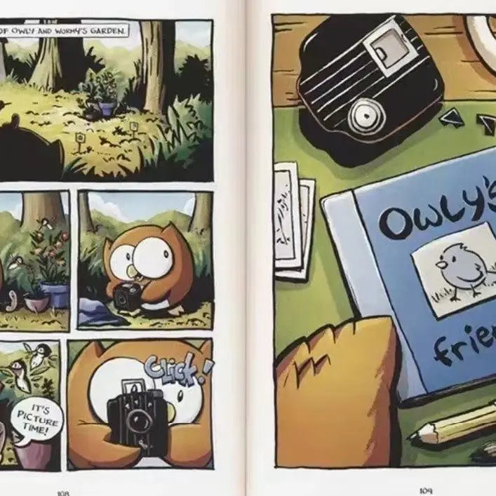 Big Eyed Owl Owly 4-volume set chapter bridge book English reading story picture book