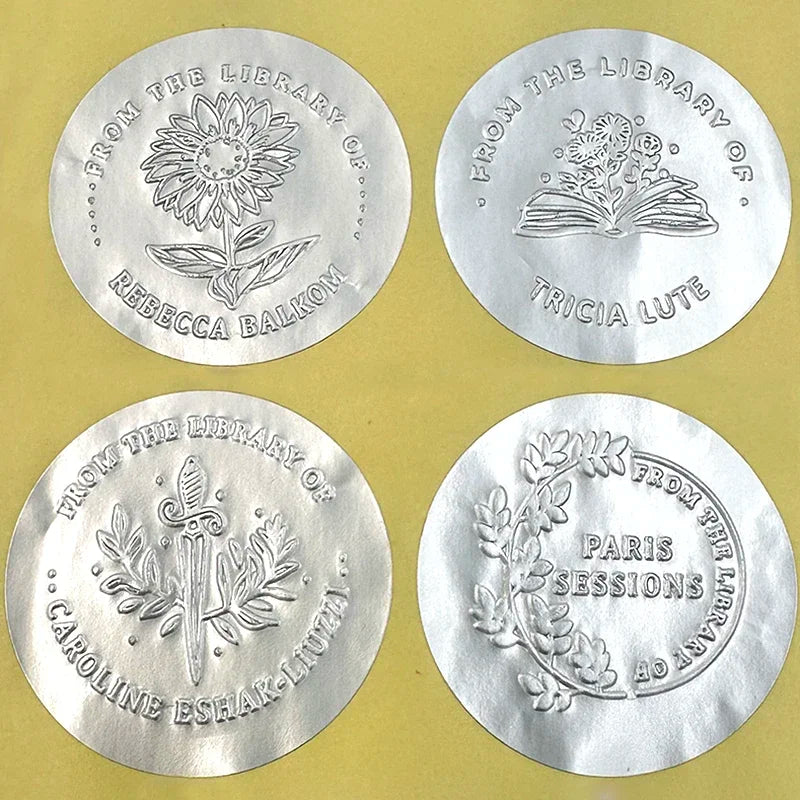 Customized Embossed Stamp Personalized Custom Book Embosser Seal Wedding Invitation Logo Customization Embossing Paper Stamps